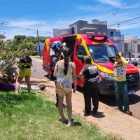 Imagem referente a Motociclista fica ferido ao colidir com S10 no bairro Canadá