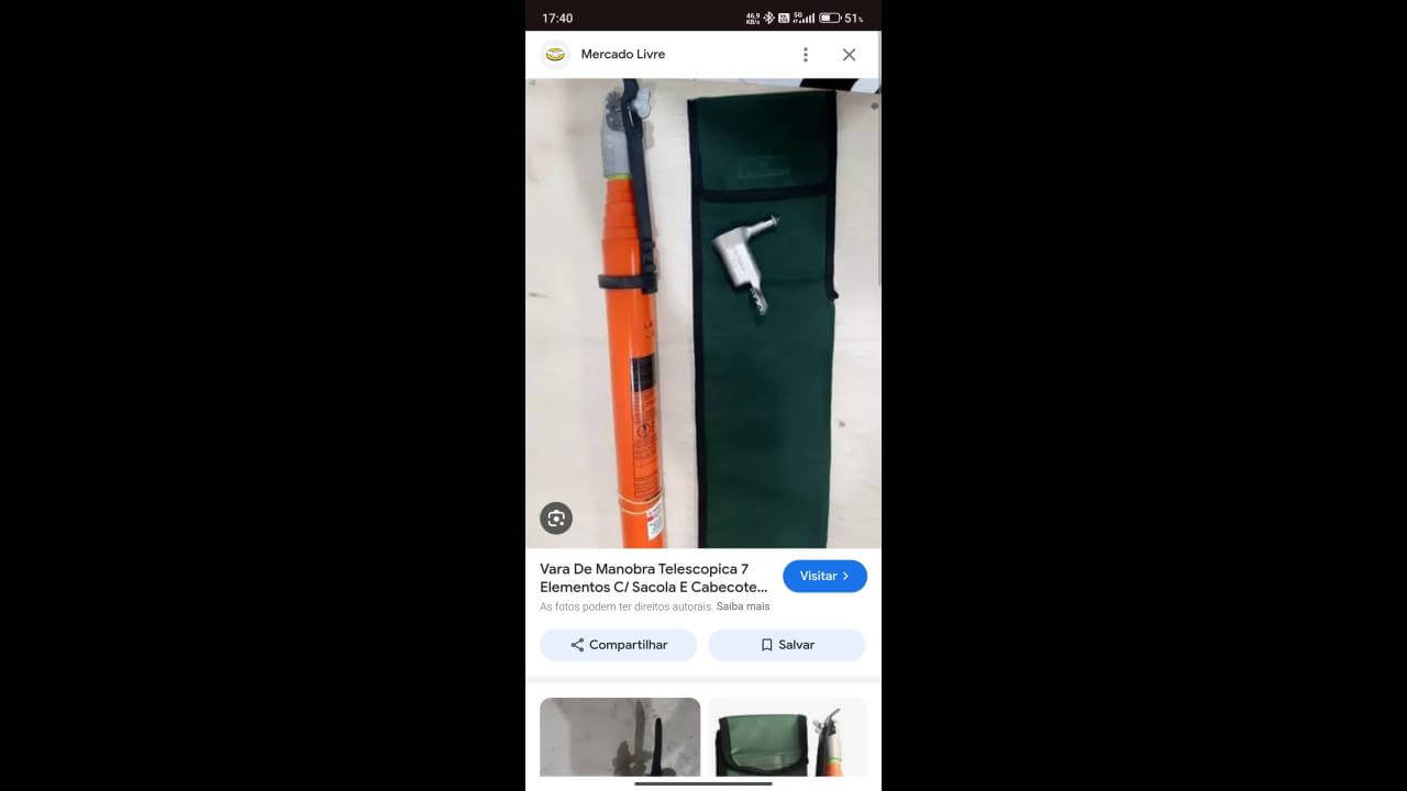 Foi perdido uma Vara telescópica no bairro Cancelli Foi perdido uma Vara telescópica no bairro Cancelli