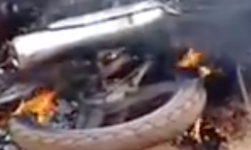 Cenário de horror: homem morre eletrocutado e corpo é incinerado
