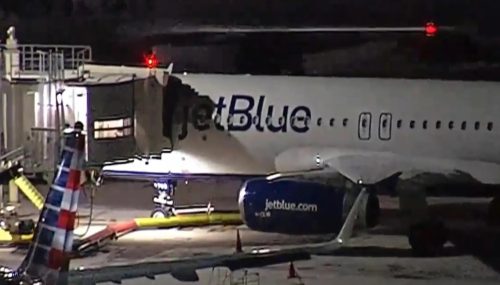 Imagem referente a Corpos são encontrados no trem de pouso de avião da JetBlue na Flórida