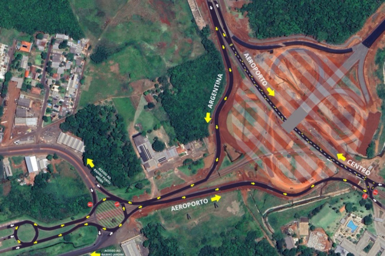 Perimetral Leste de Foz: tráfego terá novas mudanças na região do viaduto com a BR-469 Perimetral Leste de Foz: tráfego terá novas mudanças na região do viaduto com a BR-469
