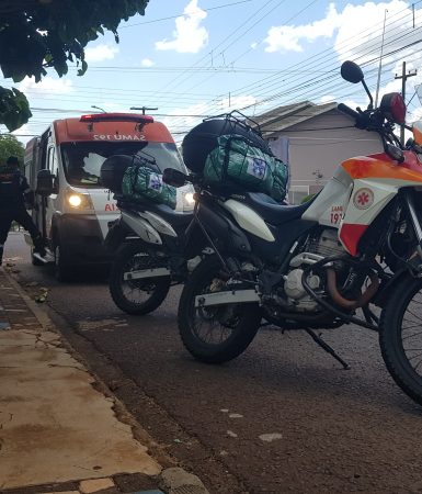 Imagem referente a Pessoa em situação de risco é socorrida pelo Samu no Nova Cidade