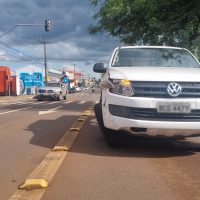 Imagem referente a Batida entre caminhonetes deixa trânsito lento na Avenida Barão do Rio Branco