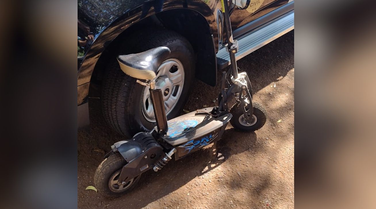 Mulher é presa em Corbélia com scooter furtada avaliada em R$ 9 mil