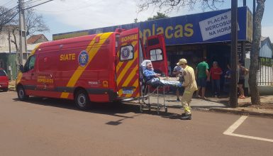 Imagem referente a Idoso tem lesão na cabeça após ser atropelado no Bairro Santo Onofre