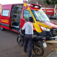 Imagem referente a Motociclista fica ferido em acidente no Periolo