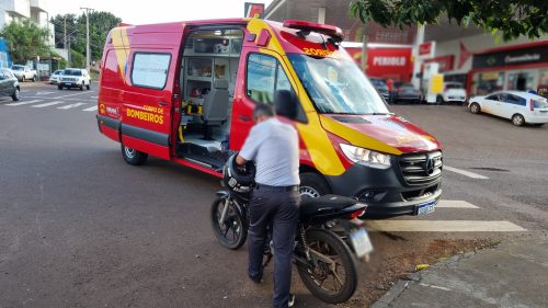 Imagem referente a Motociclista fica ferido em acidente no Periolo