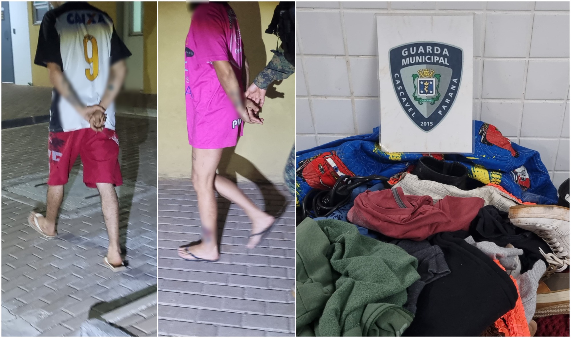 Furto em série no Bairro Santa Felicidade: mãe e filho são conduzidos à delegacia