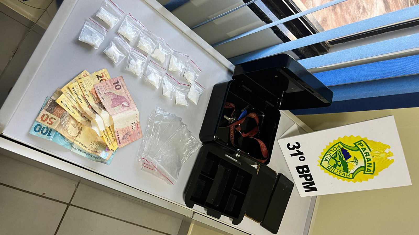 Homem é preso por tráfico de drogas em Corbélia após tentar fugir da abordagem policial