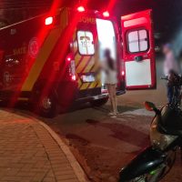 Imagem referente a Motociclista fica ferido em acidente de trânsito no Santa Felicidade