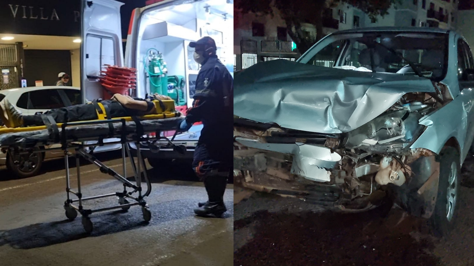 Forte impacto entre carros deixa jovem casal ferido no Centro de Cascavel
