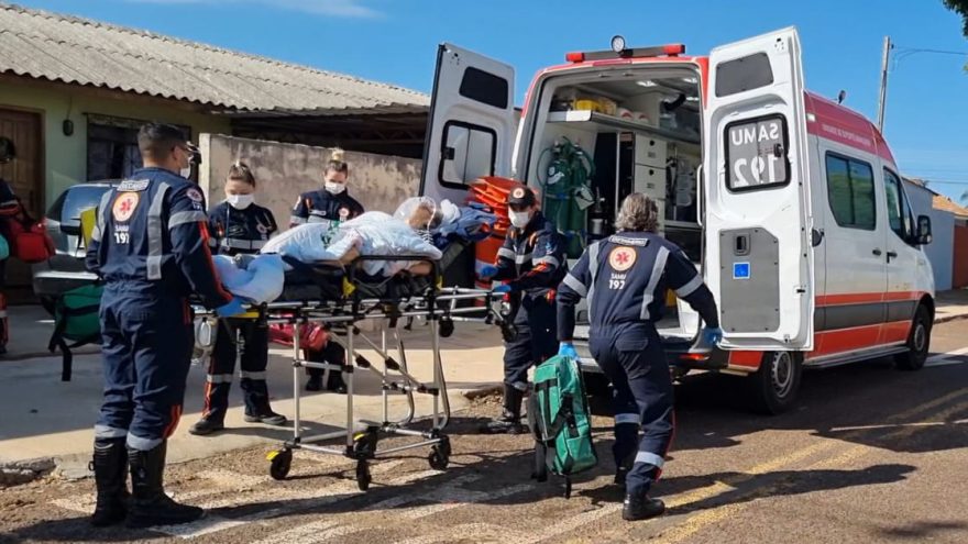 Idosa de 81 anos sofre broncoaspiração e é socorrida com urgência pelo Samu em Cascavel