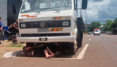 Imagem referente a Idoso ferido é encontrado debaixo de caminhão e equipe de socorro é acionada em Cascavel