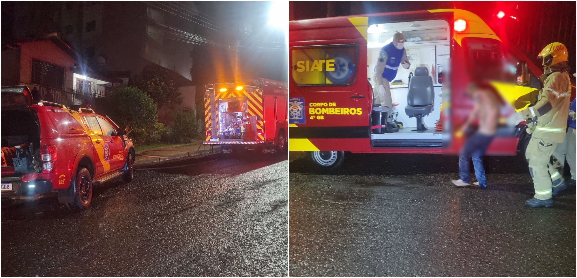 Homem em surto invade residência na Rua Marechal Floriano, ateia fogo e sofre queimaduras graves
