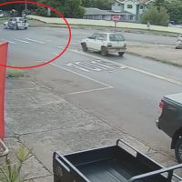 Imagem referente a Motociclista é arremessado em acidente no Pioneiros Catarinenses