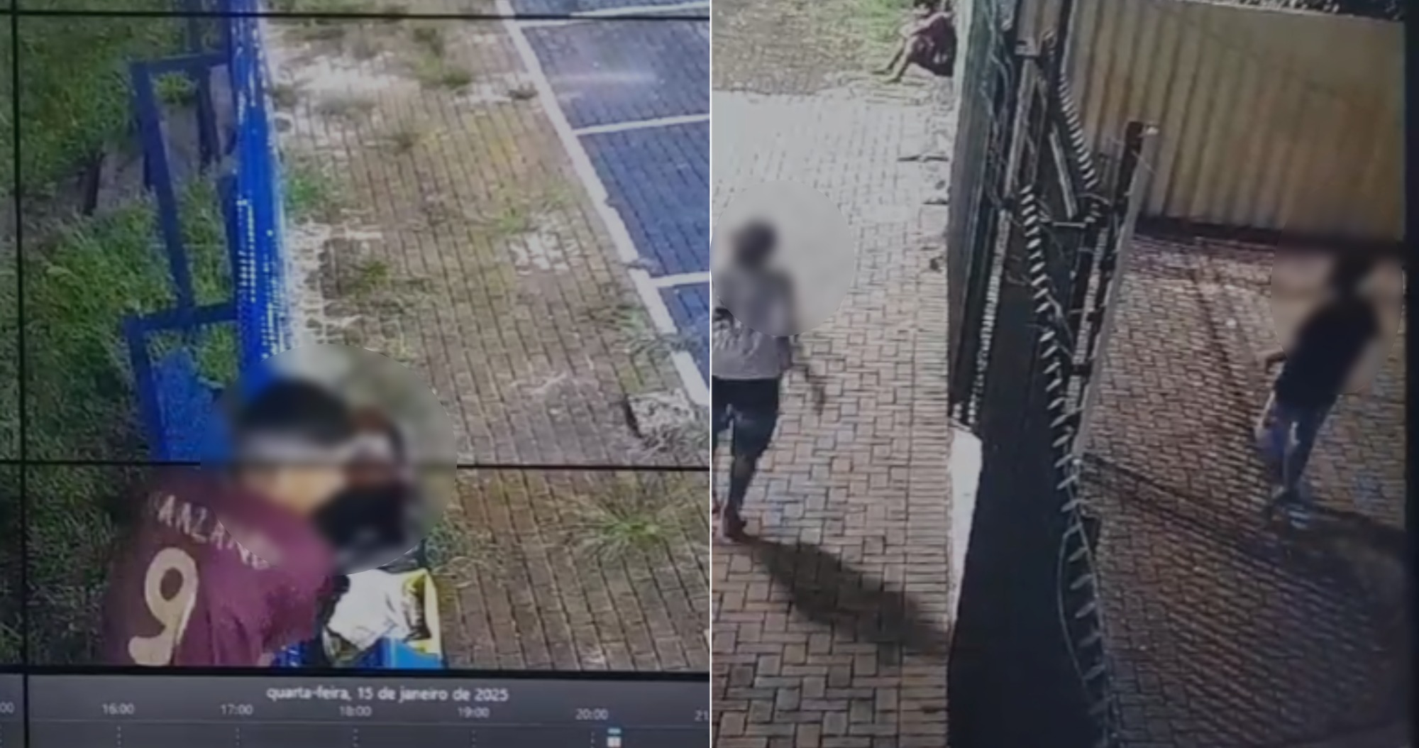 Câmeras registraram menores vandalizando Capela Mortuária
