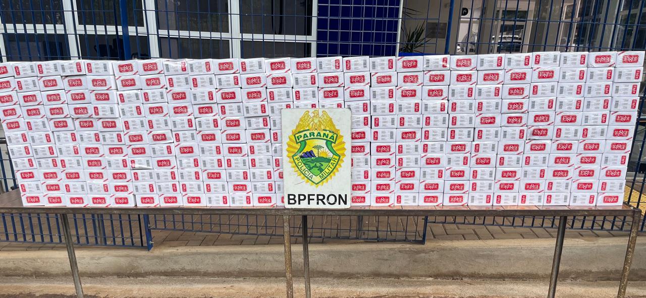 BPFron apreende cigarros contrabandeados em ônibus em Medianeira