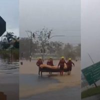 Imagem referente a Caos em SC: chuvas intensas causam estragos e interditam BR-101