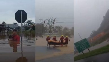 Imagem referente a Caos em SC: chuvas intensas causam estragos e interditam BR-101