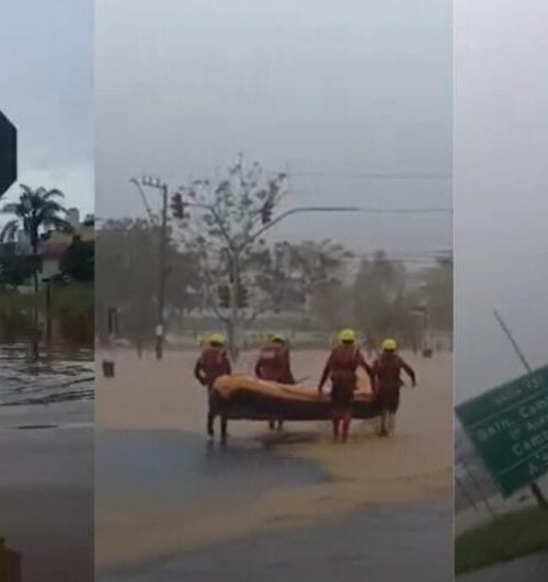 Imagem referente a Caos em SC: chuvas intensas causam estragos e interditam BR-101