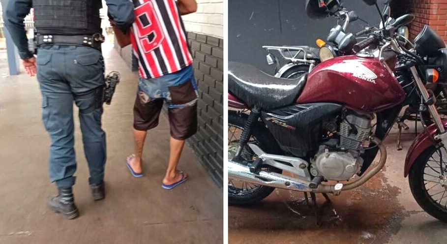 Homem é preso após furtar moto de colega de trabalho