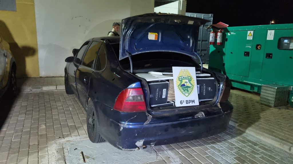 Homem é detido transportando vinhos contrabandeados em Cascavel Homem é detido transportando vinhos contrabandeados em Cascavel