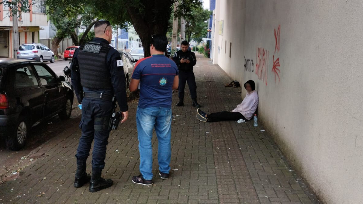 Homem em situação de rua será internado compulsoriamente em Cascavel