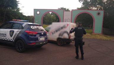 Imagem referente a Fiorino furtada é recuperada pela equipe GPOM da Guarda Municipal