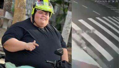 Imagem referente a Vídeo de influencer pesando 292,5 kg caindo de moto viraliza e preocupa fãs