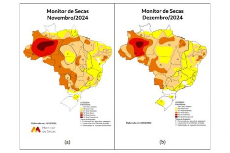 Imagem referente a Seca diminui no Norte do Paraná mostram monitor nacional e Simepar