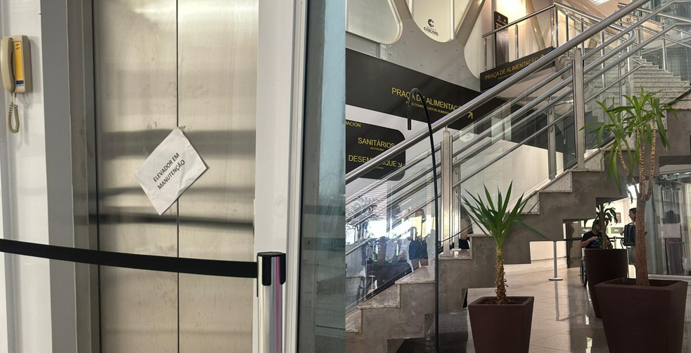 Transitar cobra reparo de elevador no Aeroporto de Cascavel e planeja rompimento de contrato