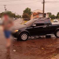 Imagem referente a Ciclista é atingido por carro no Bairro Coqueiral em Cascavel