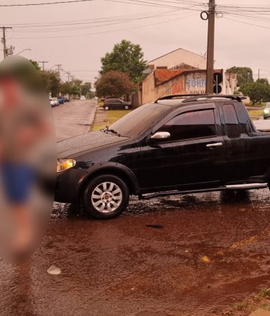 Imagem referente a Ciclista é atingido por carro no Bairro Coqueiral em Cascavel