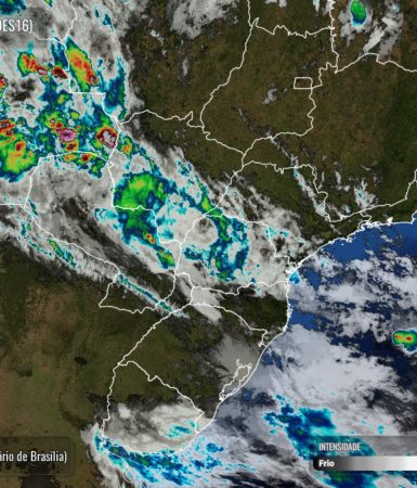 Imagem referente a Previsão de início de semana com chuva para Cascavel