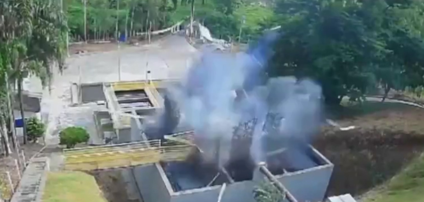 Morte de trabalhador por explosão em estação de tratamento de esgoto é registrada por câmera