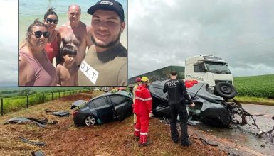 Imagem referente a Quem era a família que voltava de BC e morreu em grave acidente no Paraná?