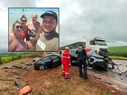 Imagem referente a Quem era a família que voltava de BC e morreu em grave acidente no Paraná?