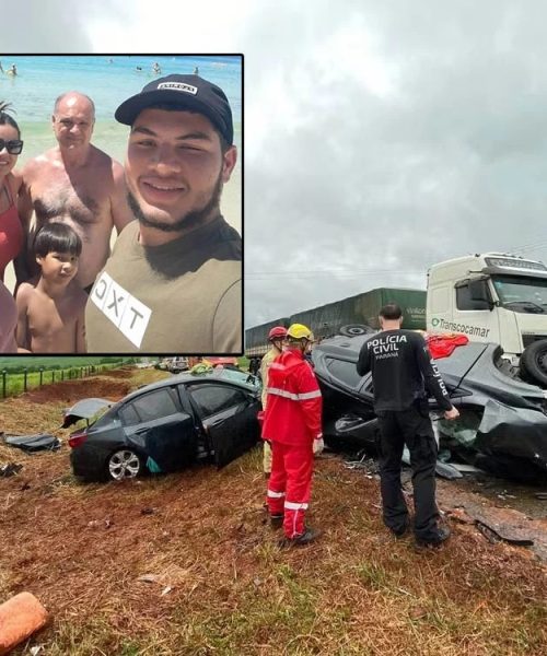 Imagem referente a Quem era a família que voltava de BC e morreu em grave acidente no Paraná?