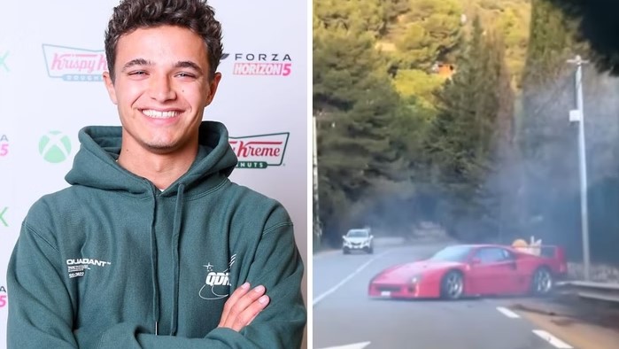 Vídeo: Ferrari F40 do piloto Lando Norris bate em Mônaco
