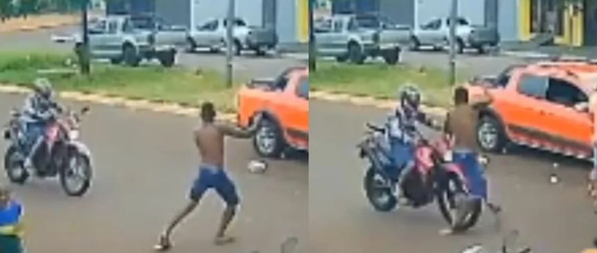 Homem é atropelado por motociclista em alta velocidade; vítima teve ferimentos graves