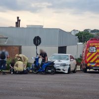 Imagem referente a Condutora de motocicleta fica ferida em acidente no Country