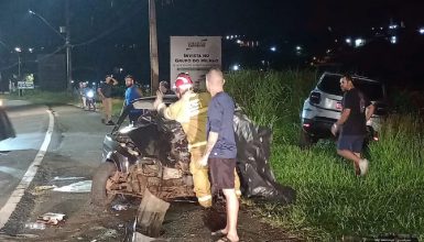 Imagem referente a Acidente com três veículos deixa um morto na Avenida Brasil em Apucarana