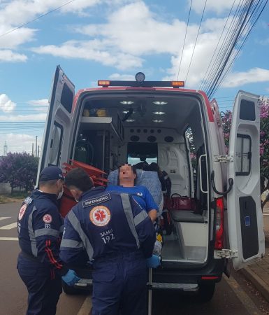 Imagem referente a Com suspeita de infarto, mulher é socorrida pelo Samu na Avenida Gralha Azul