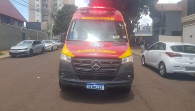 Imagem referente a Motociclista fica ferido após colisão na Rua Natal, no Centro