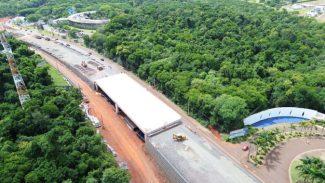 Duplicação da Rodovia das Cataratas chega a 42,4% com serviços em todo o trecho