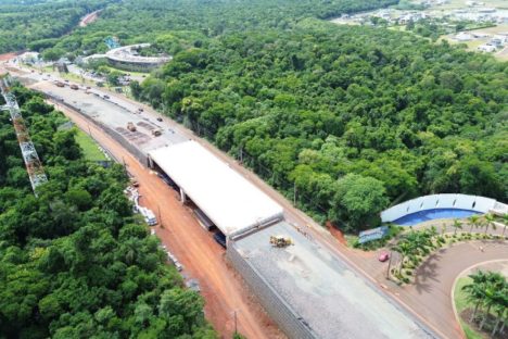 Imagem referente a Duplicação da Rodovia das Cataratas chega a 42,4% com serviços em todo o trecho