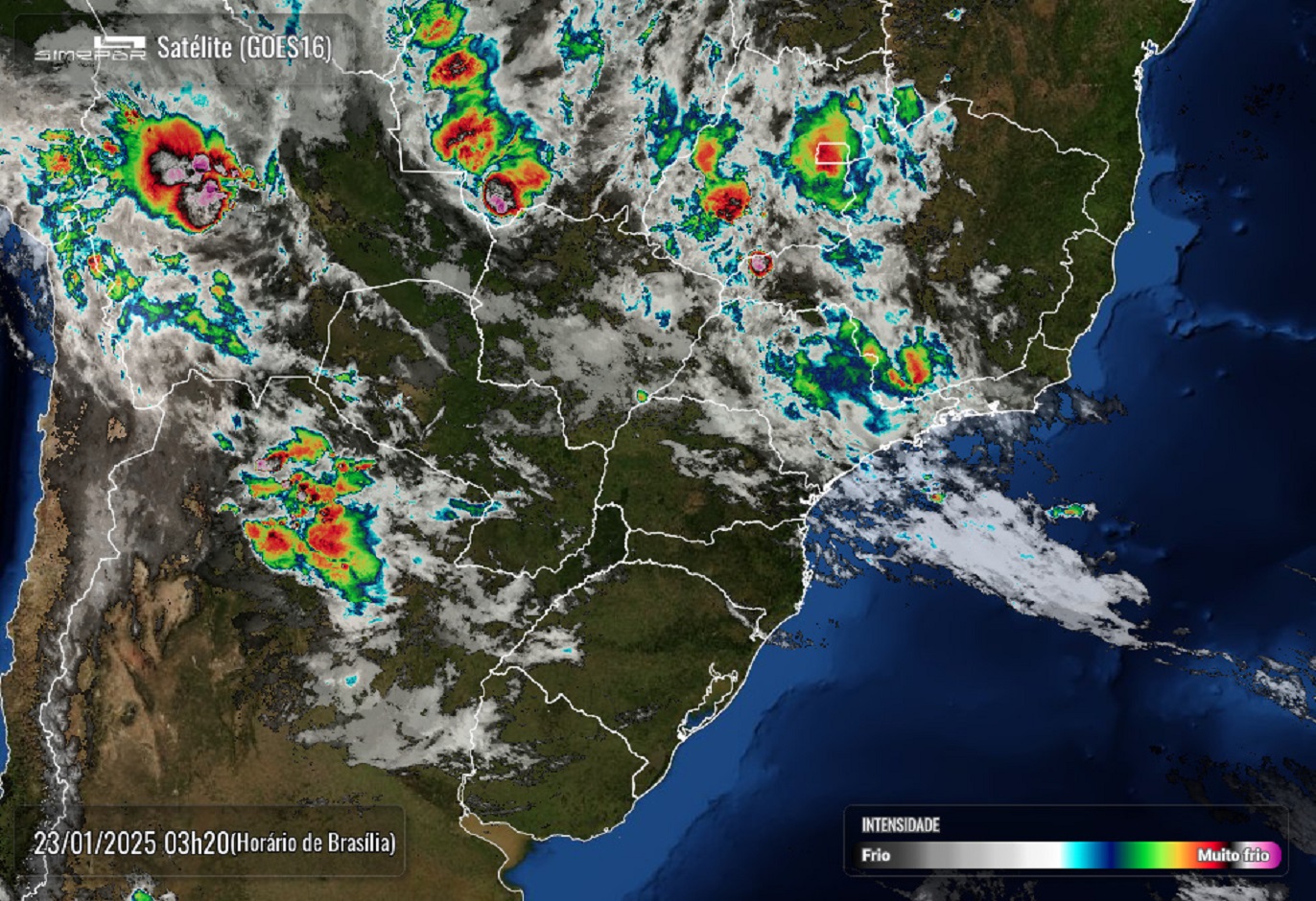 Quinta-feira de clima instável com previsão de pancadas de chuva em Cascavel