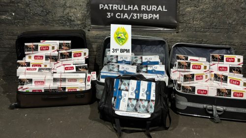 Imagem referente a Contrabando de cigarros é apreendido pela PM e encaminhado à Receita Federal de Cascavel