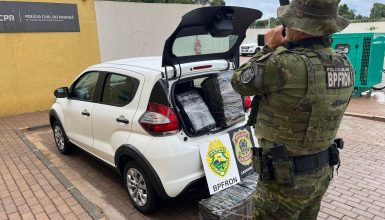 Imagem referente a Homem é detido com 88 quilos de maconha em Santa Tereza do Oeste