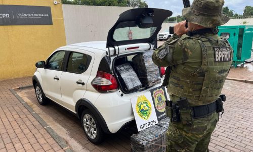 Imagem referente a Homem é detido com 88 quilos de maconha em Santa Tereza do Oeste